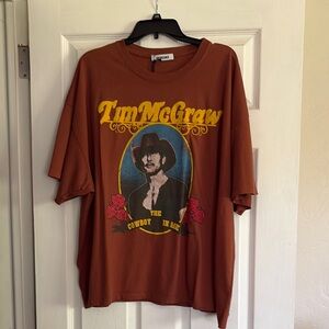 Tim McGraw Graphic T-Shirt - Brown